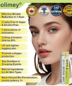 Rolimey® Botox Vita-A Retinol Wrinkle-Lift Cream Made Shipped from CA