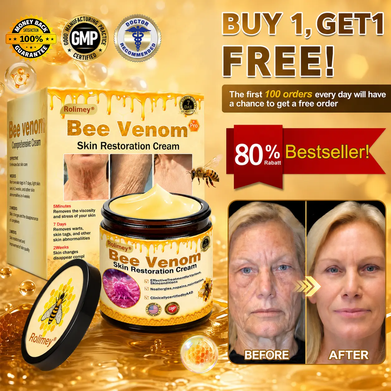 Rolimey® Bee venom Pro Comprehensive Cream