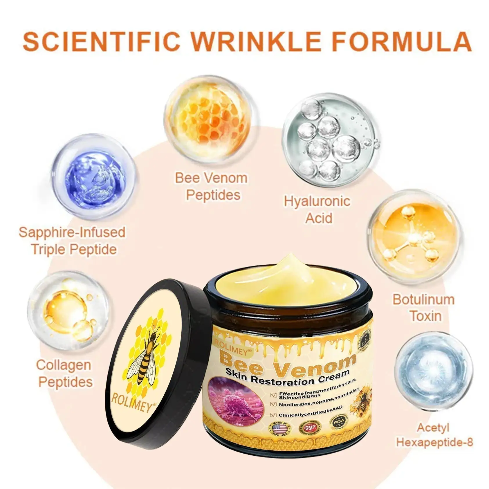 Rolimey® Bee venom Pro Comprehensive Cream